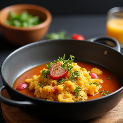 Картошка с мясом тушеная в кастрюле